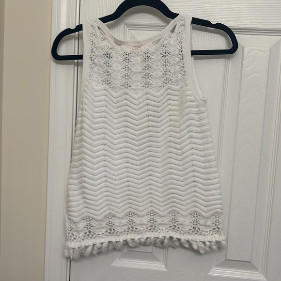 EUC Lilly Pulitzer White Knit Sweater, size small. - Picture 3 of 3